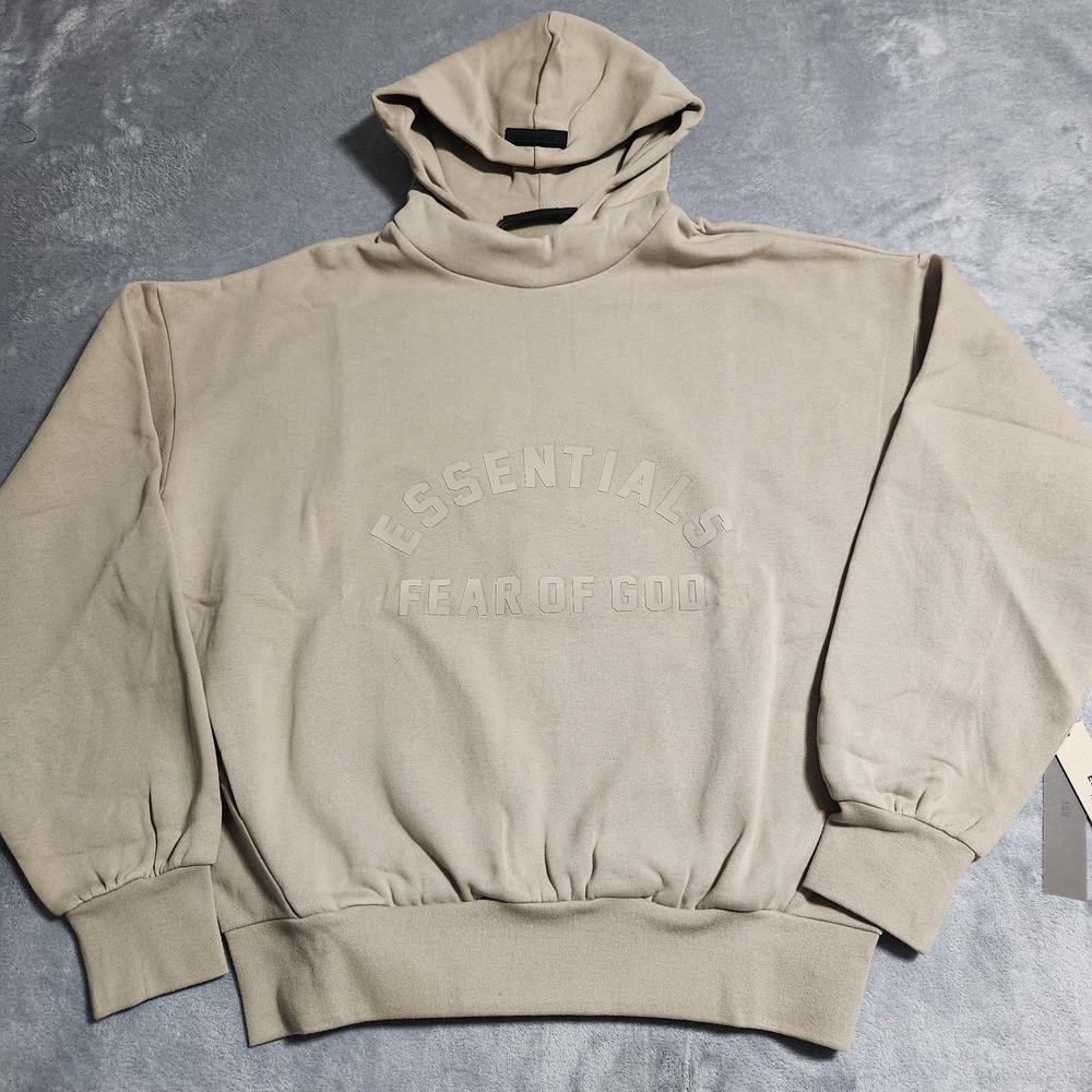 NEW Fear of God Essentials Hoodie Dusty Beige S Small NWT